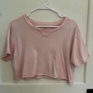 aerie cropped shirt